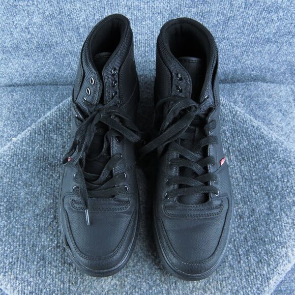Levi's Men's Mason Hi Sneaker Black Synthetic Size 9M Gently Used 2025 - Picture 3 of 9